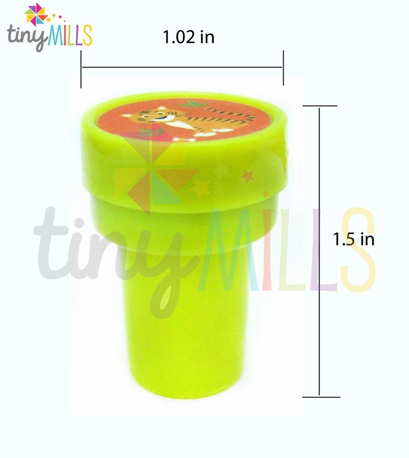 TINYMILLS 24 Pcs Zoo Jungle Safari Animals Stampers for Kids Fun Jungle Book Animals Birthday Party Supplies Goodie Bag Stuffers Pinata Fillers Party Favor Bag Fillers - Image 3